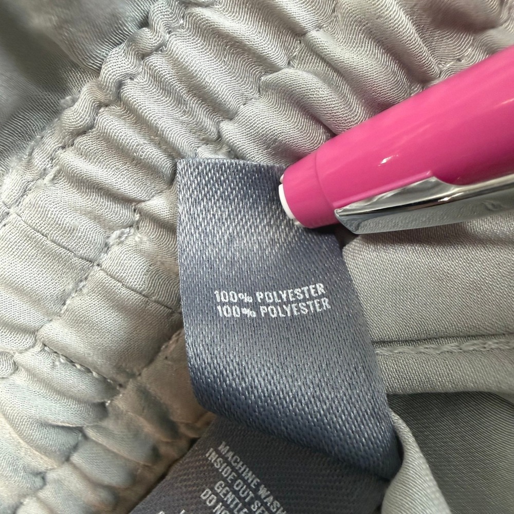 Aerie Gray Lounge Pants XS Satin Side Stripe Jogger Sporty Minimalist Chic - Picture 6 of 11